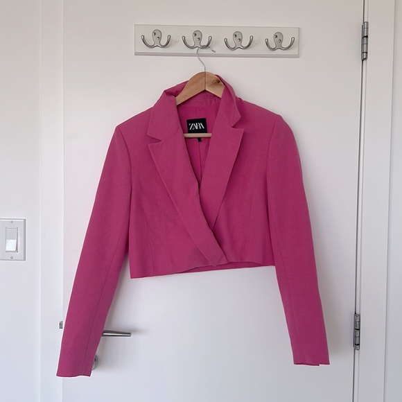 Cropped pink blazer - Picture 1 of 1